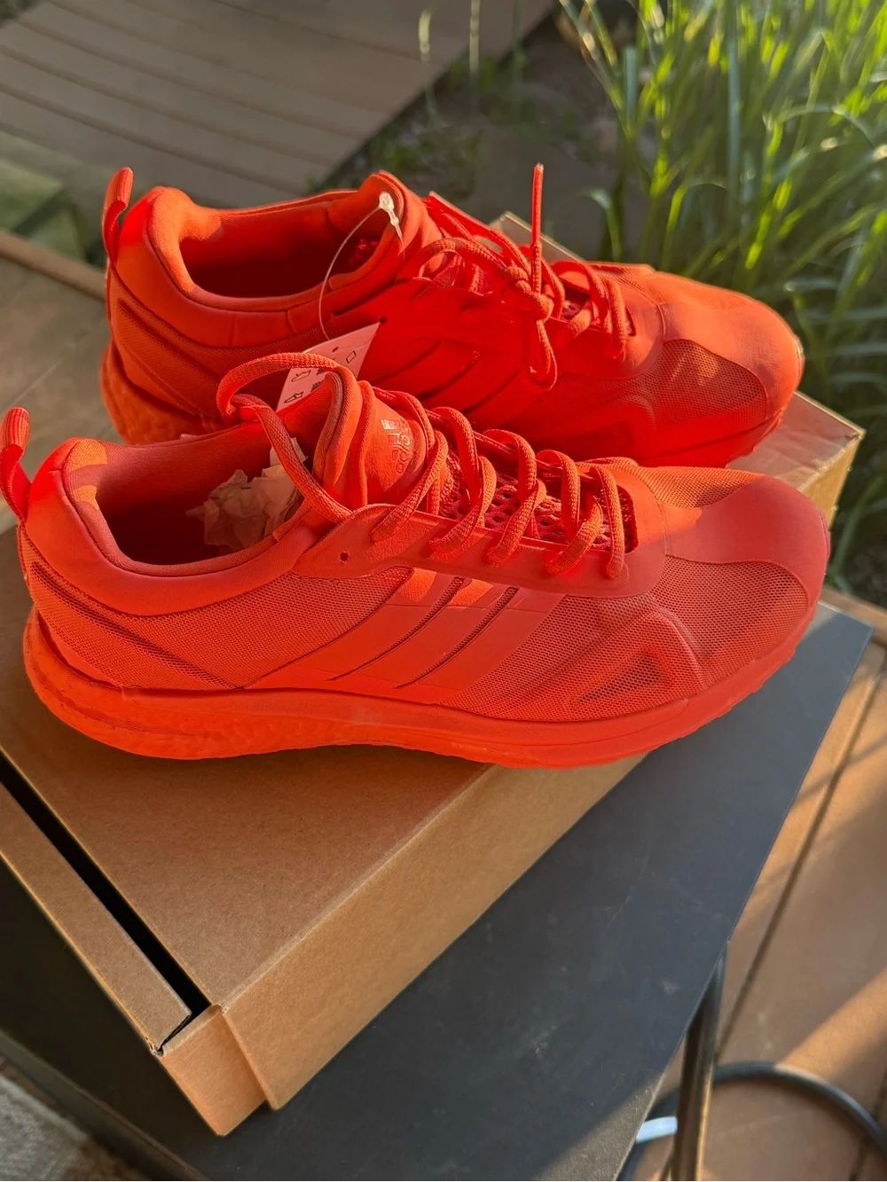 Adidas Karlie Kloss Solarglide Bright Red Athletic Sneakers